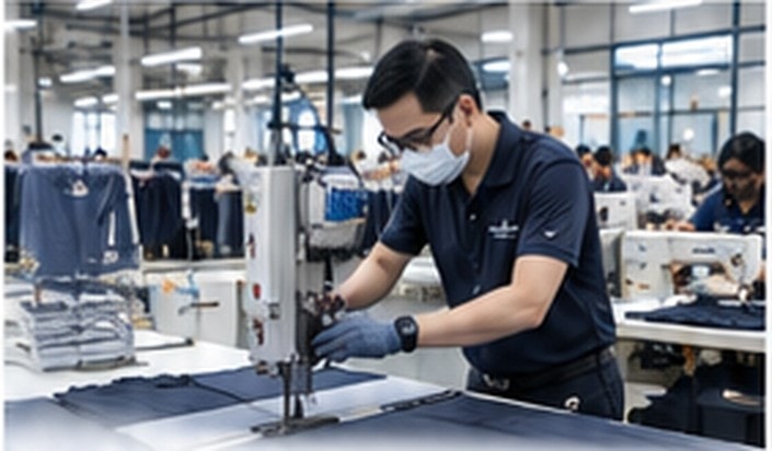 Cutting at the Fashion Weaves Garments manufacturing facility
