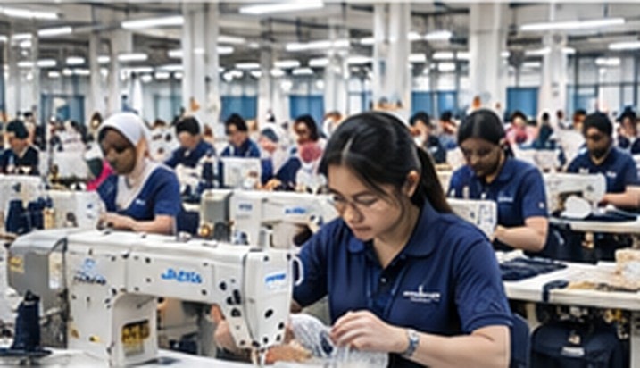 Sewing & Stitching at the Fashion Weaves Garments manufacturing facility