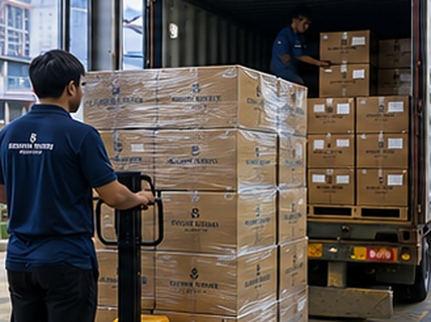 Dispatch step in the Fashion Weaves Garments manufacturing process