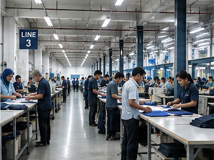 Cutting Section at the Fashion Weaves Garments manufacturing facility